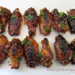 Honey Soy Chicken Wings on Serving Plate
