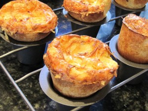 Gruyere Popovers close up