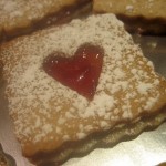 Pecan Linzer Cookie with Strawberry Filling