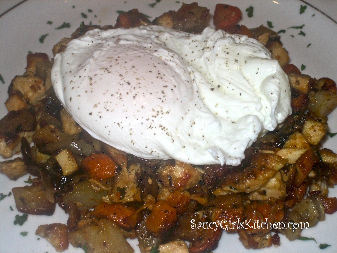 Hash with a Poached Egg on Top