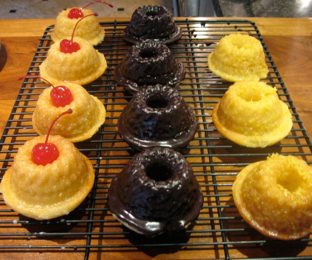 Glazed Mini Bundt Cakes  Great food ~ it's really not that