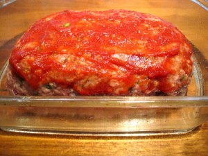 Meatloaf ready for the oven