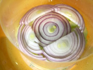 Red onion layer