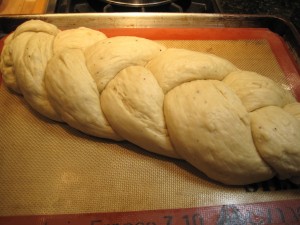 Braided Swedish Coffee Bread ready for the oven!