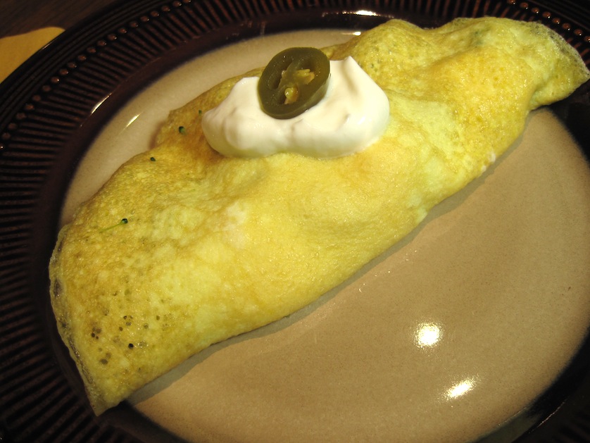 How many calories are there in an omelette?