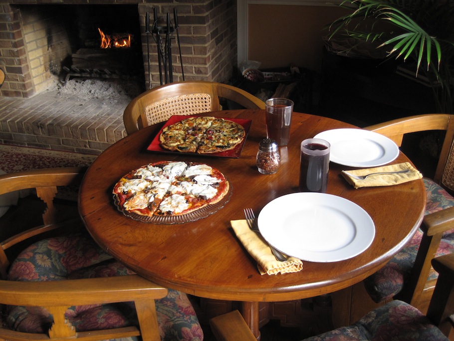 Pizza by the fire Pizza by the fire