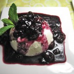 Panna Cotta with Fresh Blueberry Sauce