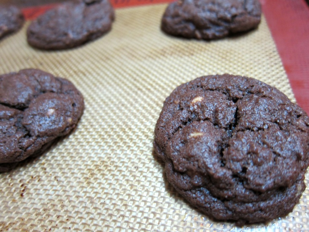 Chewy Chocolate Cookies fresh outta the oven