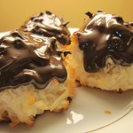 Coconut Macaroons topped with Dark Chocolate