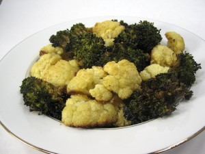 Roasted Cauliflower & Broccoli