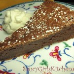 Flourless Chocolate Cake with Fresh Whipped Cream
