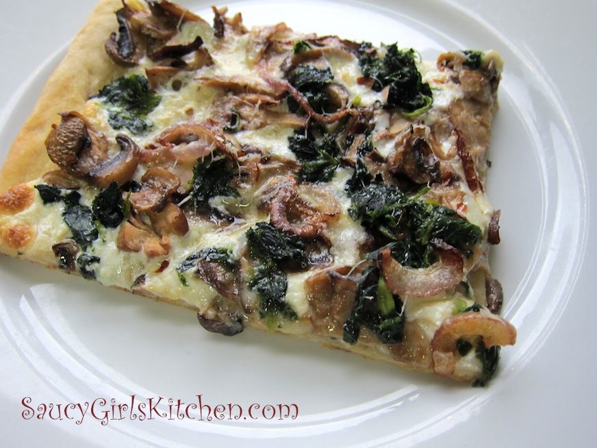 White Mushroom Pizza