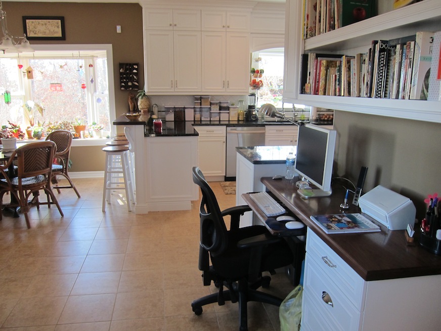 Entering kitchen from living room.