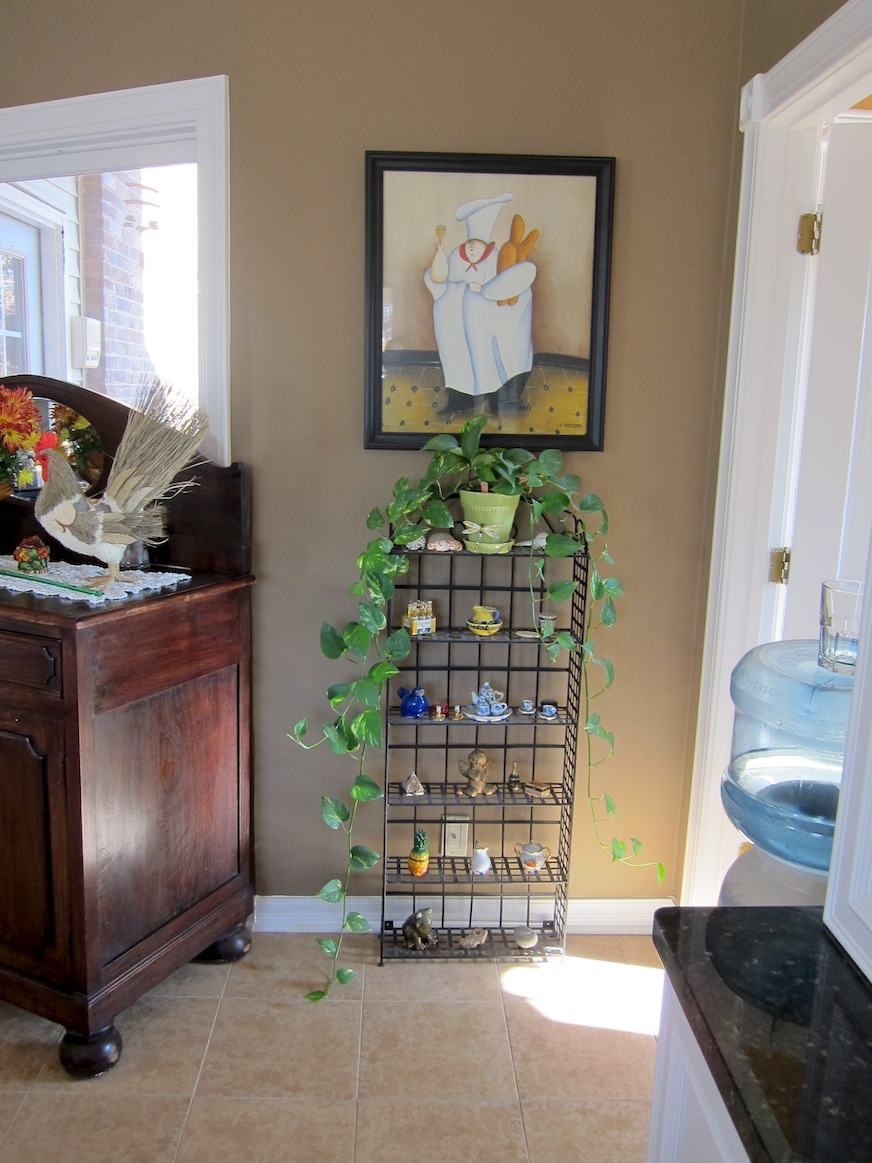 Entry area into laundry/pantry room.