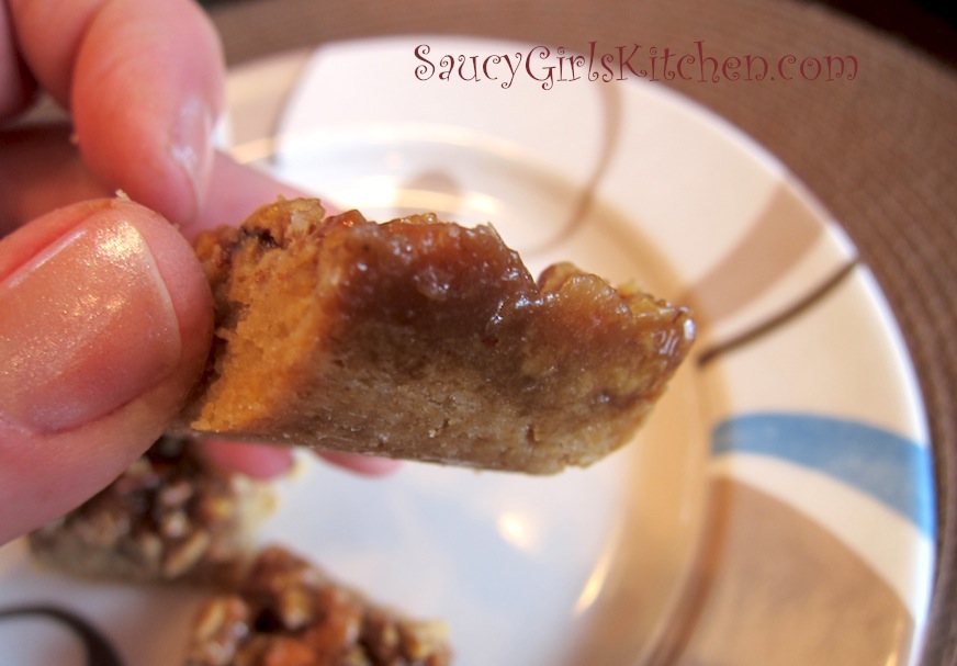 Pecan Pie Bars - side view