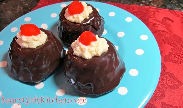 Mini Chocolate Almond Bundt Cakes with Almond Cream