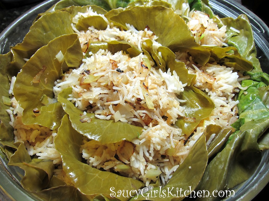 Cabbage Head stuffed with Rice