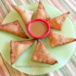 Potato Bacon Wontons with Saucy Mama Mustard Dipping Sauce