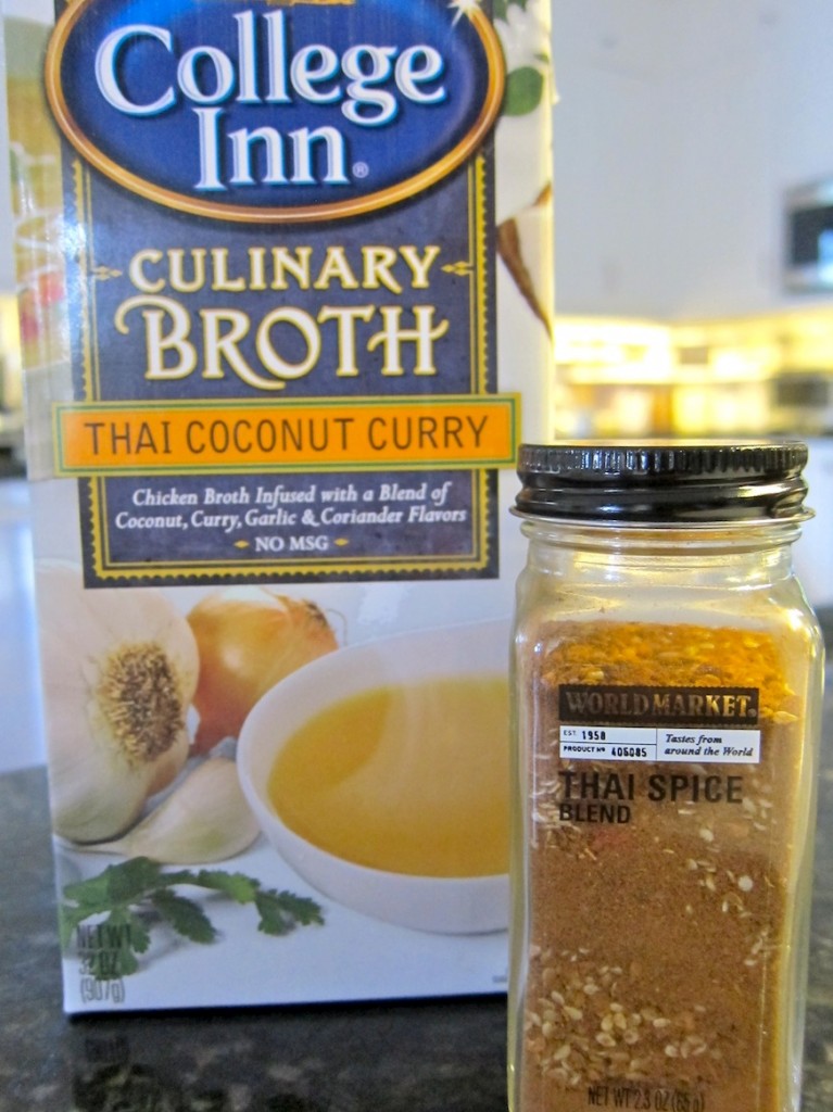 College Inn Broth and World Market Thai Spice Blend