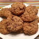 Nutty Oatmeal Chocolate Chip Cookies
