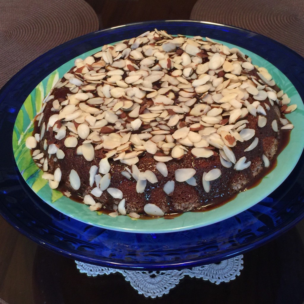 Almond Caramel Cake